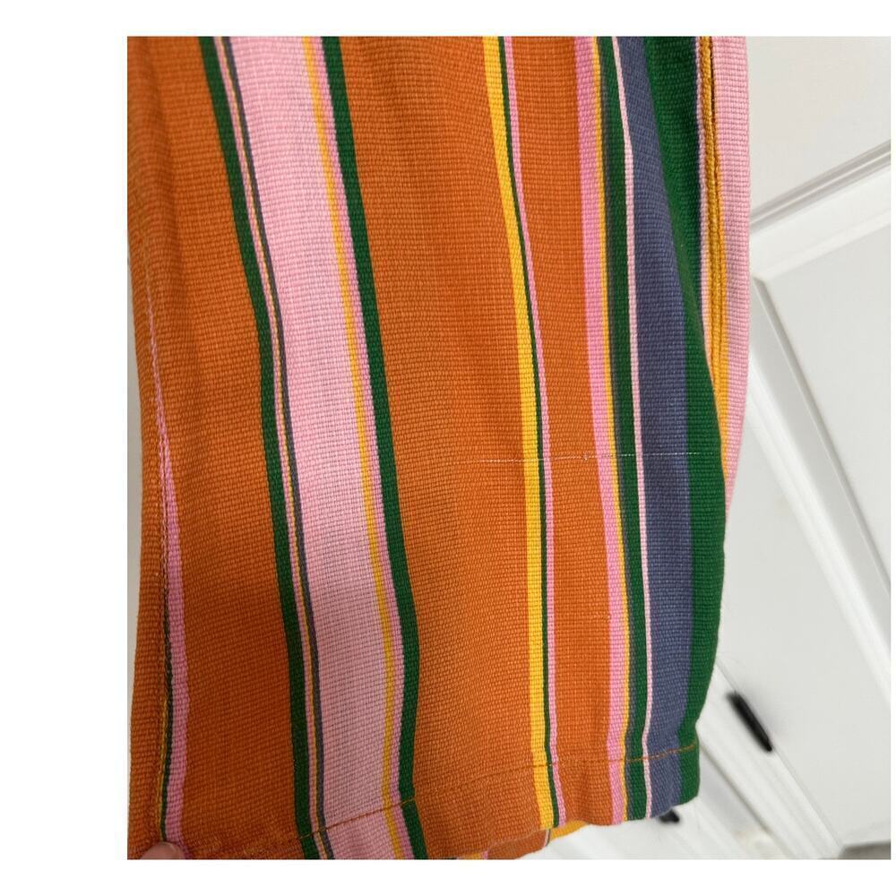 ๐ Free People La Paz Striped Cropped Pants โ Orange Multi | Size 2 | Retro Boh0 - Picture 6 of 6